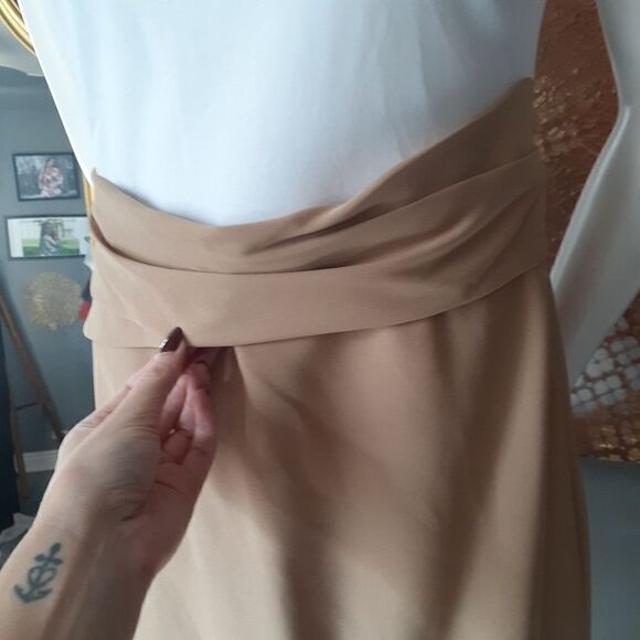 NWT Zara Cotton Blend Colourblock Midi Dress - Picture 4 of 15